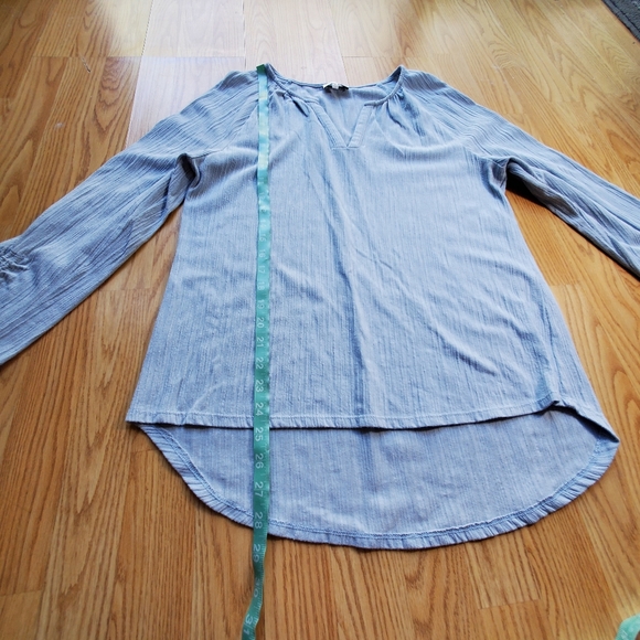 Lucky Brand Light Blue Peasant Blouse Boho - Picture 10 of 11